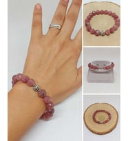 Sirius Serisi Çilek Kuvars Taşı 10mm Unisex Bileklik (52922)