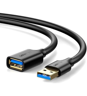 USB 3.0 Uzatma Kablosu, 50 cm, Siyah