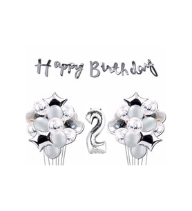 Çıtıpıtıstore Gümüş Balon Seti