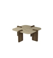 Bohem Stil 70x70 Cm Mermer Desen Orta Sehpa