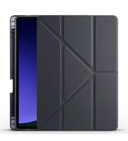 Galaxy Tab S10 FE Kılıf Tri Folding Kalem Bölmeli Standlı Kılıf (Siyah)