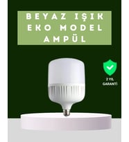Şarjlı Led Torch Ampul 30 Watt Beyaz Işık Enerji Tasarruflu