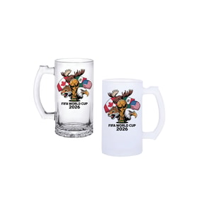 Ghostbastır Design Dünya Kupası Kulplu Bira Bardağı Buzlu veya Şeffaf Seçenekli 056