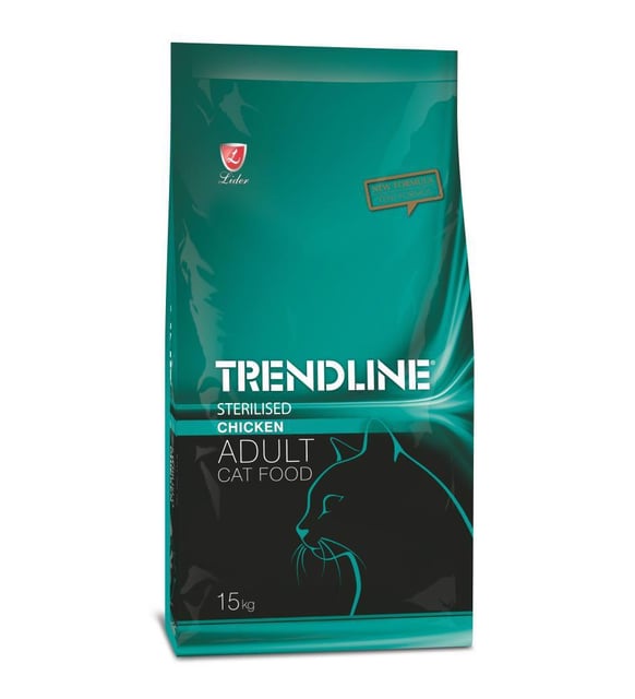 Trendline Kisirlastirilmis Tavuklu Yetişkin Kedi Maması 15 Kg