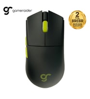 GameRaider GR3S PRO Obsidian Black PixArt 3395 Sensör Kablosuz Gaming Mouse – 2 Yıl Birebir Değişim Garantili