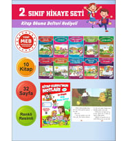 2.Sınıflar İçin Okumayı Sevdiren 10 lu Hikaye Seti 7 (Kitap Okuma Defteri Hediyeli)