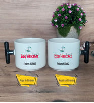 Diş Hekimi Kupa Bardak T Siyah Kulplu Diş Hekimleri Günü Hediyesi