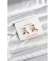 14K Gold Renk Kaplama CM Kadın Küpe TJ-BKP11400