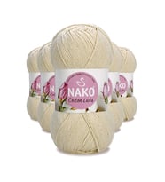 5 Adet Cotton Lüks Yelek Tunik Kazak Bluz Hırka İpi Yünü Açık Bej 97543