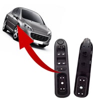 PEUGEOT 407 SOL ÖN DÖRTLÜ CAM DÜĞMESİ ANAHTARI 2004--2011