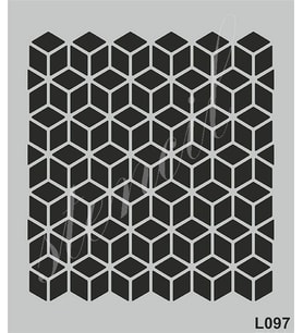 Stencil Boyama Şablonu 21x25 cm. L097 