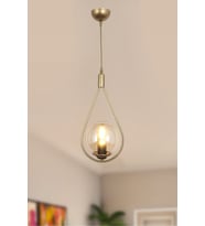 Prestia Sarkıt Avize – 4 Farlı Renk Seçenekli Modern Tasarım Avize (Eskitme Altın)