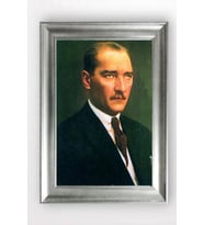 Gümüş Çerçeveli Atatürk Tablo cv902