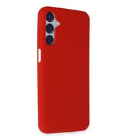 Newface Samsung Galaxy M15 Kılıf First Silikon - Kırmızı