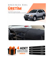 KİA SORENTO (2006-2009) Uyumlu Torpido Koruma Örtüsü Oto Kılıfı - Siyah