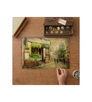 Vintage Sokak Manzarası Tasarımı 240 parça Ahşap Puzzle Ahşap Kutuda MP01141