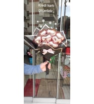 Pembe Kalpli Balon Çiçek Buketi