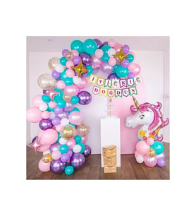LÜKS ATLI UNİCOR DOĞUM GÜNÜ BALON SETİ