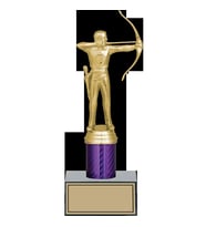 ODAK KUPA - Figürlü Kupalar - Okçu Figürlü Kupalar FG-002 B - 23 cm