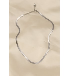 316L Çelik Silver Renk 45 cm İtalyan Zincir Model Kadın Kolye - TJ-BKO5903