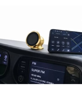 Metal Telefon Tutucu Torpidoya Yapışan Mıknatıslı