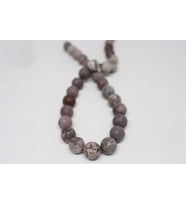 Jasper Taşı Faset Kesim YARIM Dizi 12mm (9946) (18cm uzunluğundadır)