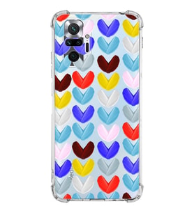 PrintiFy Xiaomi Redmi Note 10 Pro Uyumlu Water Color 1 Baskılı Şeffaf Köşe Korumalı Antişok Kılıf