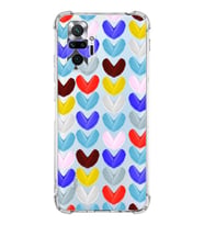 PrintiFy Xiaomi Redmi Note 10 Pro Uyumlu Water Color 1 Baskılı Şeffaf Köşe Korumalı Antişok Kılıf