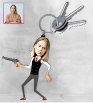 Kişiye Özel Karikatür Tasarım Anahtarlık 97298
