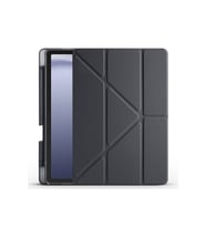Samsung Galaxy Tab A9 Uyumlu Kılıf Zore Tri Folding Kalem Bölmeli Standlı Kılıf