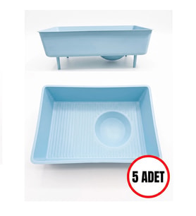Muhabbet Kuşu & Papağan Plastik Yuva İçi Folluk 26x18 cm Ayaklı - 5 Adet