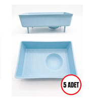 Muhabbet Kuşu & Papağan Plastik Yuva İçi Folluk 26x18 cm Ayaklı - 5 Adet
