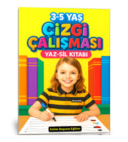 3-5 YAŞ Çizgi Çalışması YAZ-SİL Kitabı
