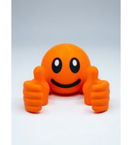 MYCRAFT3D Emoji Tasarımlı Çift El Telefon Standı & Masaüstü Tutucu Sarı