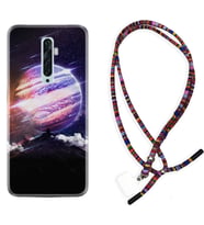 Oppo Reno 2Z 4 Lite 4 Pro 5 6 7 A31 Kılıf Boyun Asklı Rasta Silikon Super Planet 1797