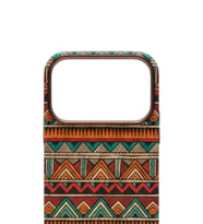 iPhone 17 Pro Doğal Mantar Dokulu Magsafe Kılıf Etnik Tribal