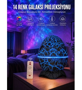 Yumurta Şeklinde Su Dalgalı Bluetooth Speaker Lamba Renkli Şarjlı Yeni Nesil