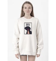 See You In Space Cowboys Minimalist Anime Poster Beyaz Kadın 2ip Sweatshirt
