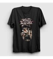 Presmono Unisex Siyah Puppet Master Face King Diamond T-Shirt 487071tt