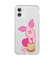 Iphone 11 Uyumlu Piglet Tasarımlı Şeffaf Telefon Kılıfı