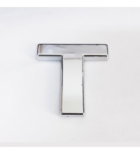 Cemax T Harfi 3,75 cm Krom Yapışkanlı