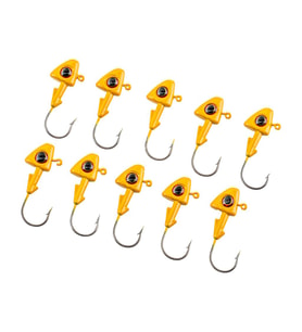 Jighead - Zoka - Kurşunlu Olta İğnesi - (XH-A 07) - Sarı - 10 Gr - 10 Adet