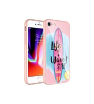 Apple iPhone 7 Uyumlu Kılıf Kamera Korumalı Desenli Sert Silikon Zore Epoksi Kapak (Model 10)
