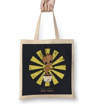 Baby Groot Retro Japanese Guardians Of The Galaxy Bez Çanta Uzun Saplı