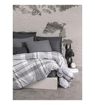 Cotton Box Modern Tek Kişilik Nevresim Takımı Will Antrasit