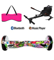 Citymate Elektrikli Kaykay Hoverboard Akıllı Denge 6.5 Inch + HoverKart + Çanta EXTREM PAKET D04