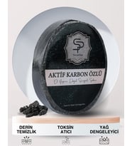 Pure and Shine AKTİF KARBON ÖZLÜ EL YAPIMI DOĞAL SÜNGERLİ SABUN