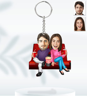 Kişiye Özel Sevgili Model  Ahşap Anahtarlık-5