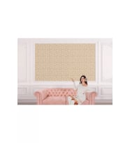 Karamel Rengi Kesik Çizgili İskandinav Tarzı Modern Duvar Kağıdı-5548