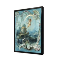 Ev Enchanted ve Cupid İle Tepe Çerçeveli Mdf Tablo